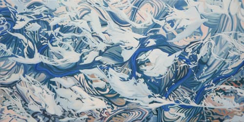 Adrift | Oil And Acrylic Painting in Paintings by Anne Blenker. Item made of canvas & synthetic