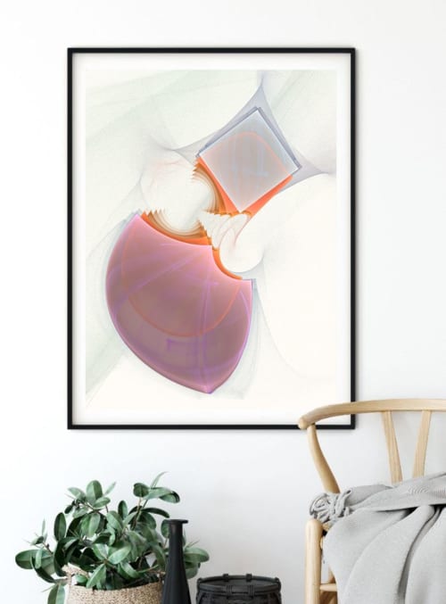 Cubic 14725 | Oil And Acrylic Painting in Paintings by Rica Belna. Item composed of wood and canvas