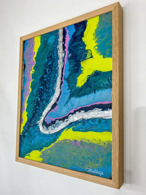 F#%k Girl Three | Oil And Acrylic Painting in Paintings by Taneal Teresa. Item composed of canvas and synthetic