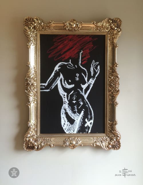 Dance - Figure Painting by Sean Martorana | Oil And Acrylic Painting in Paintings by Sean Martorana. Item made of paper with synthetic