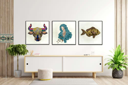 Astrology Art Prints | Prints by Ri Anderson. Item made of paper
