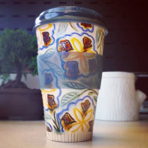 Handmade Travel Mug by Audry DealMcEver Pottery at Nashville, TN