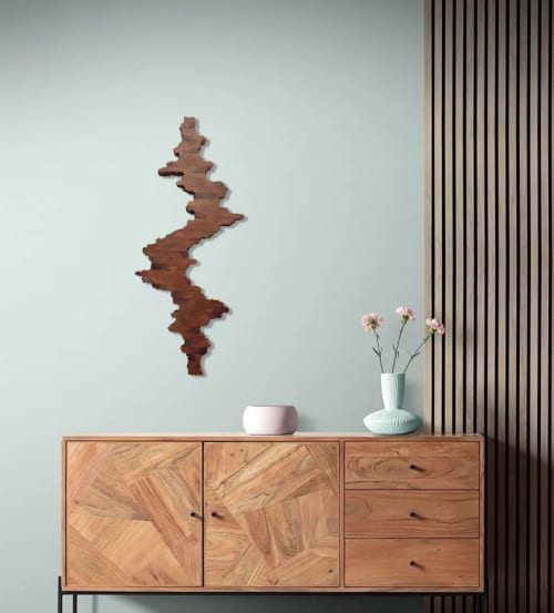 Adventurous Path - wall sculpture | Wall Hangings by Lutz Hornischer - Sculptures in Wood & Plaster. Item made of wood compatible with contemporary and modern style