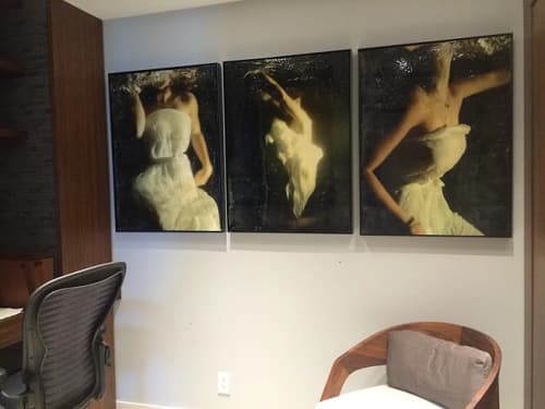 Underwater Photography Triptych | Photography by Andrea Bonfils. Item made of paper