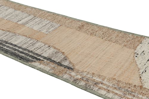 Rug & Kilim’s Flatweave Runner with Beige, Cream, and Black | Area Rug in Rugs by Rug and Kilim