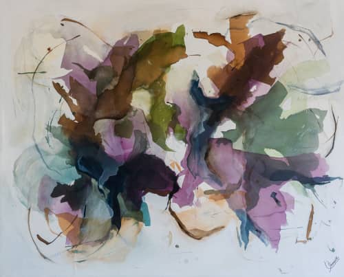 Everlasting Summer | Oil And Acrylic Painting in Paintings by Leticia Demeuse. Item composed of canvas