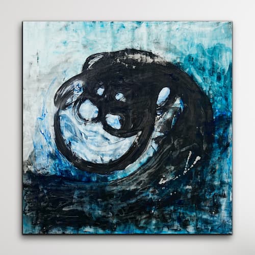 Free Like The Wind | 42x42 | Large Abstract | Oil And Acrylic Painting in Paintings by Jacob von Sternberg Large Abstracts. Item made of canvas & synthetic