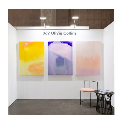 Golden Hour, Nadir & Zenith II | Oil And Acrylic Painting in Paintings by Olivia Collins Art and Design. Item composed of synthetic