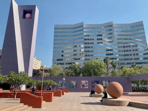 Pershing Square // Exterior & Interior Objects | Street Murals by Caroline Geys | Pershing Square in Los Angeles. Item composed of synthetic