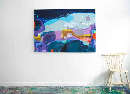 Rush Hour | Oil And Acrylic Painting in Paintings by Claire Desjardins. Item composed of canvas