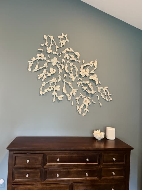 What Remains After the Bloom | Wall Sculpture in Wall Hangings by Julia Stanger Studios. Item composed of ceramic in contemporary or eclectic & maximalism style