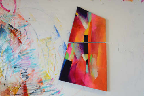 Fragment paintings | Oil And Acrylic Painting in Paintings by Kimbal Quist Bumstead. Item composed of wood