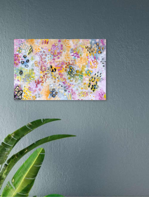 Magical Field | Mixed Media by KARDIMAGO. Item made of paper with synthetic