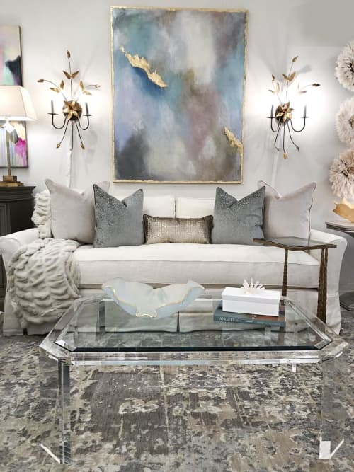 Agate Pastel | Oil And Acrylic Painting in Paintings by Lori Sperier Art | The French Mix by Jennifer DiCerbo in Covington. Item composed of canvas & synthetic