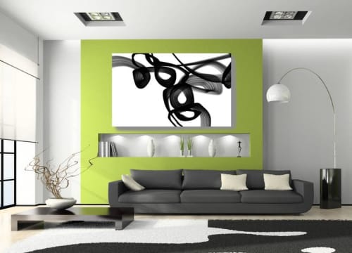 Abstract Poetry in Black and White 3 | Prints by Irena Orlov. Item composed of canvas