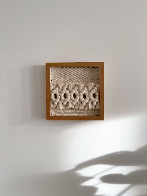 FRAME III | Handwoven Wall Art | Tapestry in Wall Hangings by Ana Salazar Atelier. Item composed of wood & cotton compatible with boho and contemporary style