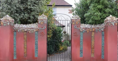 Vine Gateway | Sculptures by Kay Aplin. Item composed of stoneware