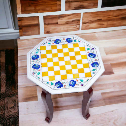 Luxury chess table, Marble chess table for home, chess table | Side Table in Tables by Innovative Home Decors. Item composed of marble