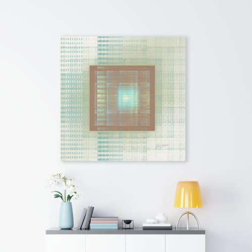 Minimal 27564 | Oil And Acrylic Painting in Paintings by Rica Belna. Item composed of canvas & synthetic