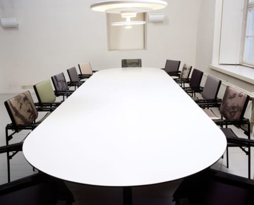 Office Chair | Dining Chair in Chairs by Outi Martikainen | NIFCA - Nordic Institute for Contemporary Art in Helsinki. Item composed of metal