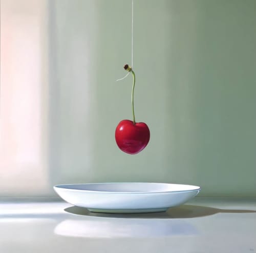 a simple moment | Oil And Acrylic Painting in Paintings by Massimo Villa. Item made of wood & cotton compatible with contemporary style