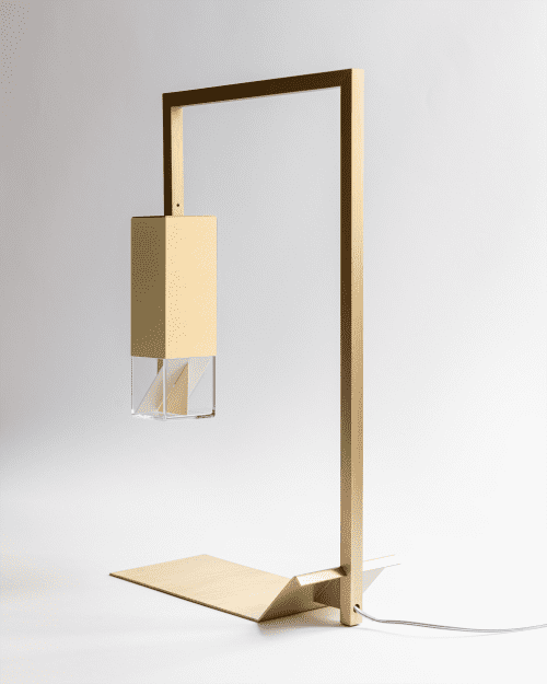 Lamp/Two Brass | Table Lamp in Lamps by Formaminima