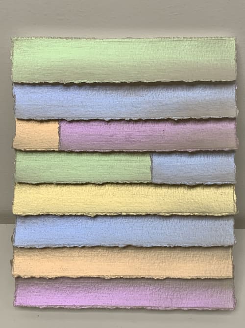 Paper Light 9 | Oil And Acrylic Painting in Paintings by Susan Chorpenning. Item composed of canvas