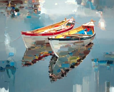 Josef Kote "Enchanted Place" | Oil And Acrylic Painting in Paintings by YJ Contemporary Fine Art. Item composed of canvas