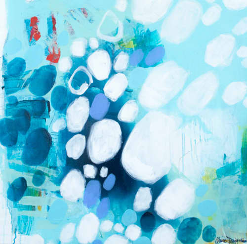 Faces In Your Photo Albums | Oil And Acrylic Painting in Paintings by Claire Desjardins. Item made of canvas