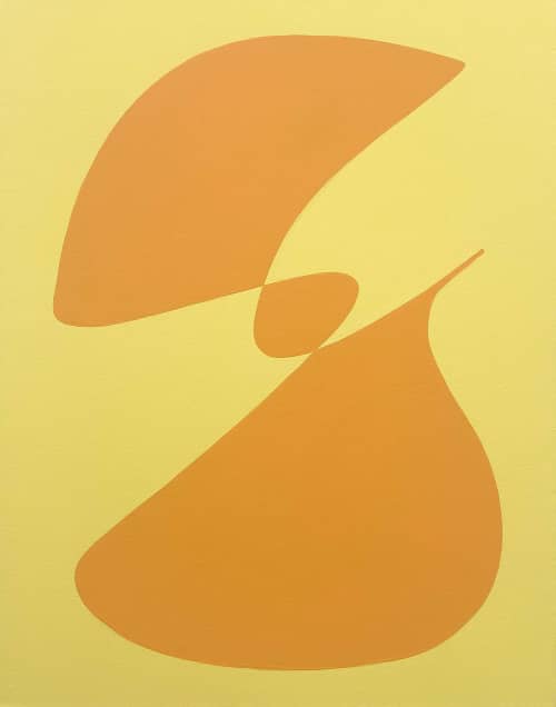 Shimmy Shimmy Coconut | Oil And Acrylic Painting in Paintings by Kate Wilson Fine Art. Item made of canvas compatible with minimalism and contemporary style