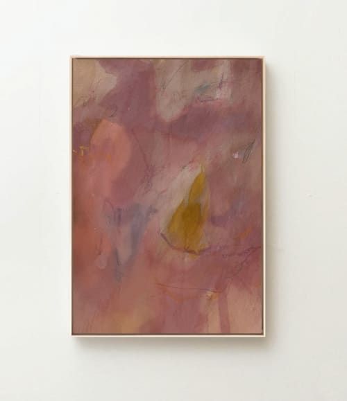 fresh tulips on the bedside | Oil And Acrylic Painting in Paintings by Hailey Young. Item made of canvas compatible with boho and minimalism style