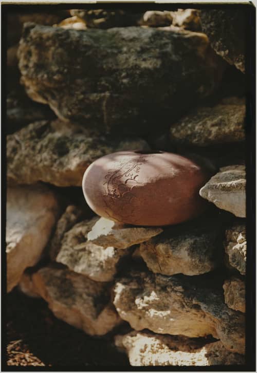 Red Stoneware Vessel | Decorative Objects by MARIE MARTIN CERAMICS. Item composed of stoneware compatible with minimalism and mediterranean style