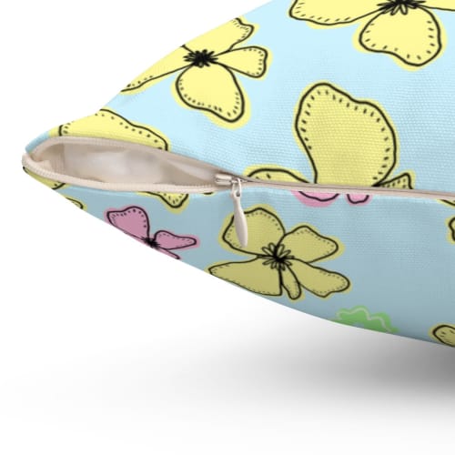 "Spring is Here" Pillow | Pillows by Peace Peep Designs. Item composed of cotton