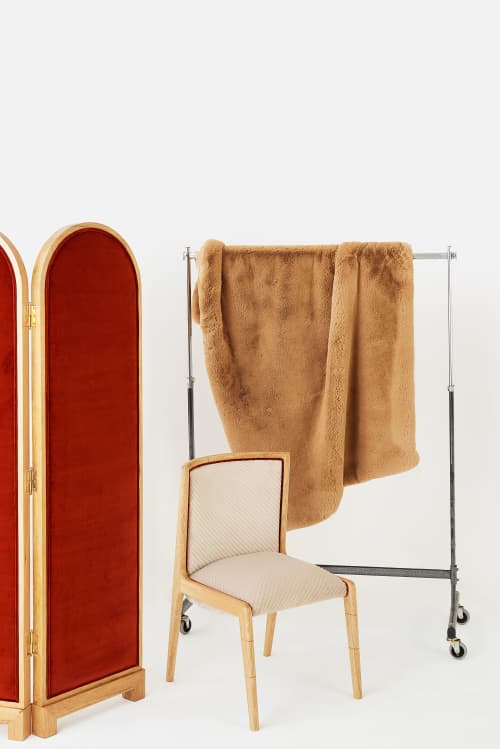 Faux Fur Camel Throw | Linens & Bedding by ALPAQ STUDIO. Item made of fabric works with boho & contemporary style