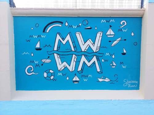 MW | Street Murals by Sharmaine Kwan | Medway Watersports Centre in Gillingham
