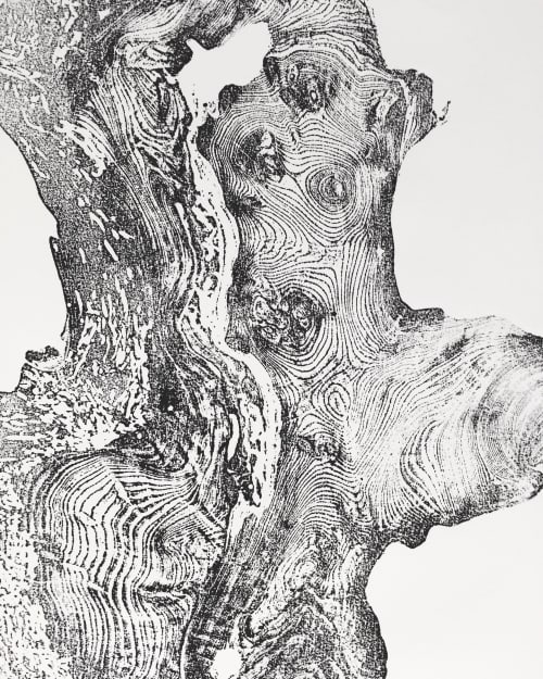 Redwood Tree Ring Print. 24x36 inches | Prints by Erik Linton. Item made of paper