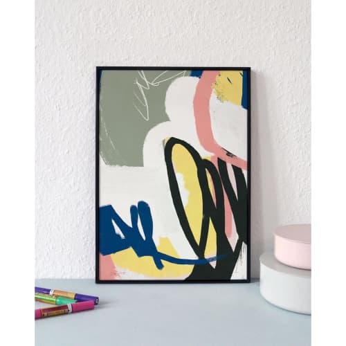 "Unlikely" signed art print, black plastic frame - Size: A3 | Prints by Jilli Darling. Item made of paper