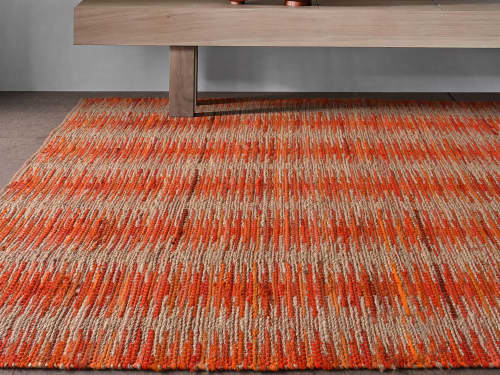 Handwoven Jute/Polyester Rug - 160x230 cm -Modern Rug | Area Rug in Rugs by Selligram. Item made of wool compatible with contemporary and mediterranean style