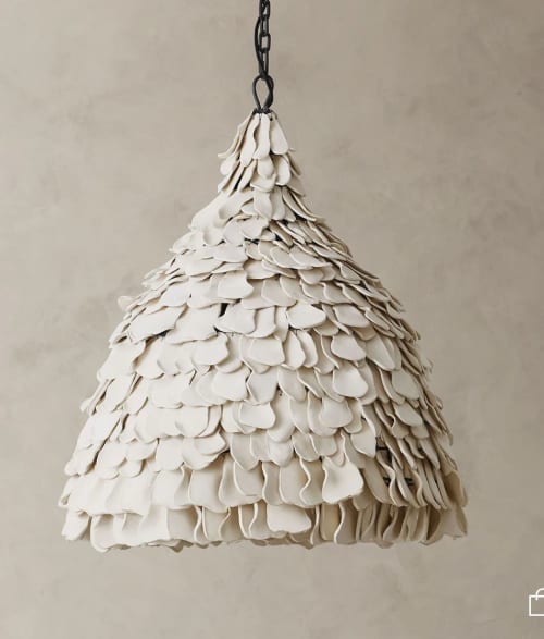 Petal Pendant | Pendants by The Handmade Story. Item composed of steel and ceramic