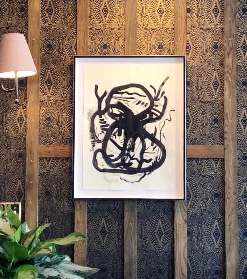 Spider | Oil And Acrylic Painting in Paintings by Leroy Miranda Jr | Old No. 77 Hotel & Chandlery in New Orleans. Item composed of synthetic