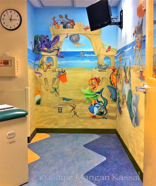 Pediatric Oncology Treatment Room by Gayle Mangan Kassal at Hasbro
