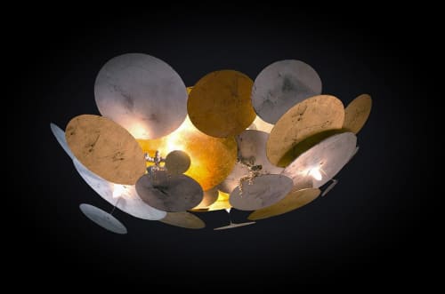 Limpets 4 | Flush Mounts by F+M FOS - Anna Maria Fragiskos Bitros. Item made of copper with glass