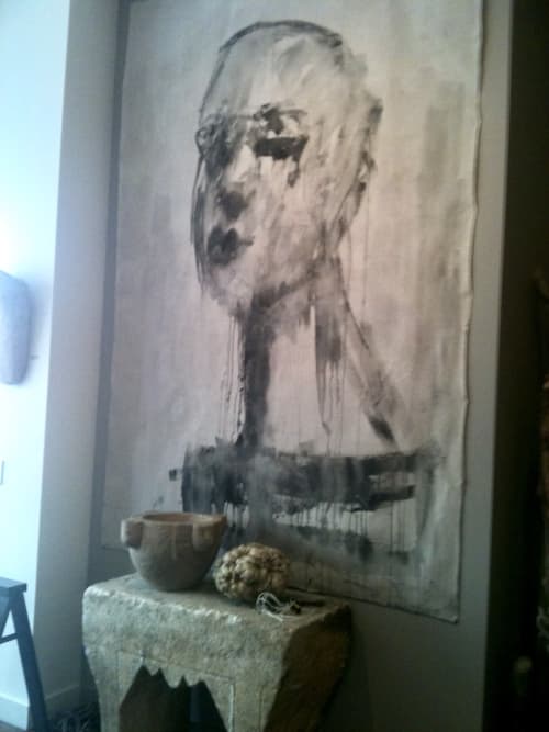 Giant Heads &  Good Design | Paintings by Corinna Button | Michael Del Piero Good Design in Chicago