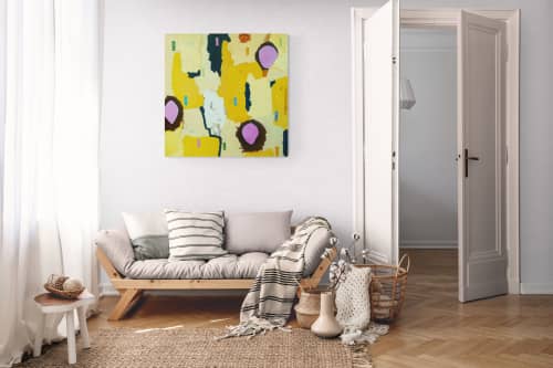 Resolve #2 — Geometric Color-Block Abstract Oil on Canvas | Oil And Acrylic Painting in Paintings by Vincent Salvati – Contemporary Abstract Painter | NJ`. Item composed of canvas compatible with minimalism and contemporary style