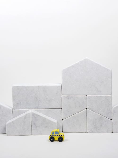 Paesaggi Variabili | Ornament in Decorative Objects by gumdesign. Item composed of metal and marble in contemporary style
