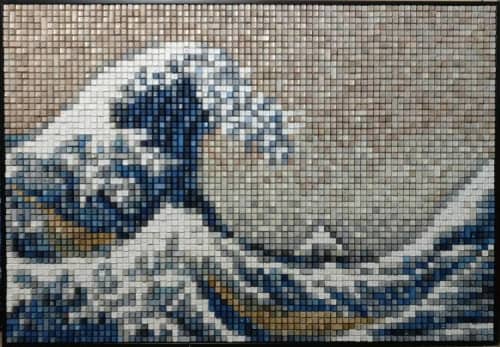 Great Wave | Mixed Media by Erik Jensen Art