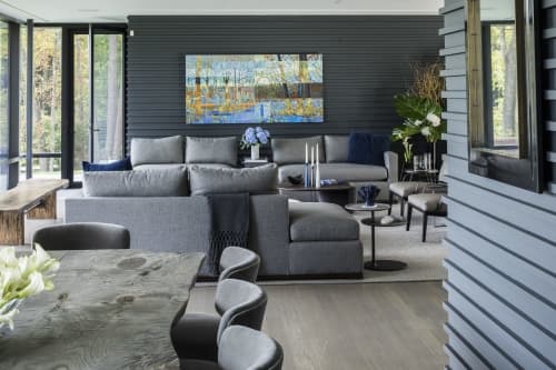 Beautiful Lakefront Home | Art Curation by Sorelle Gallery | Private Residence, New Canaan in New Canaan