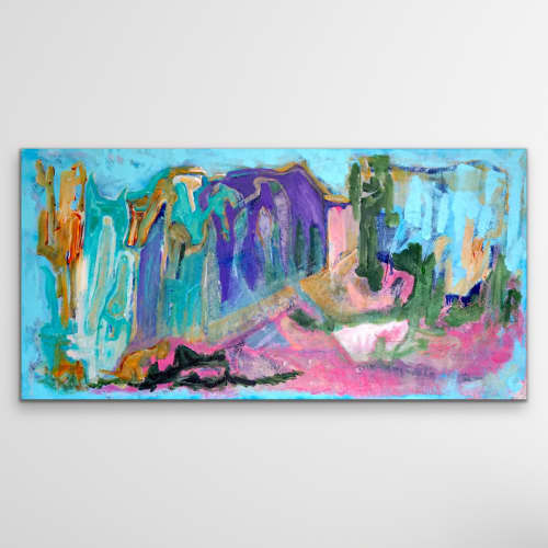 Cat Planet | Oil And Acrylic Painting in Paintings by Jacob von Sternberg Large Abstracts. Item composed of canvas & synthetic