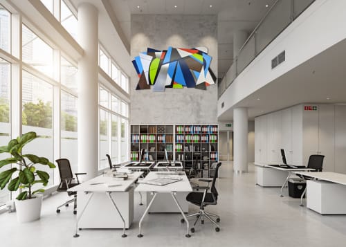 Esprit de Corps Wall Sculpture | Wall Hangings by Scott Troxel Art | Georgia Power in Forest Park