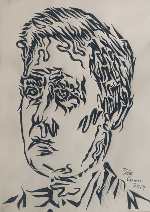 troubled head | Drawings by Tom Cramer. Item composed of paper